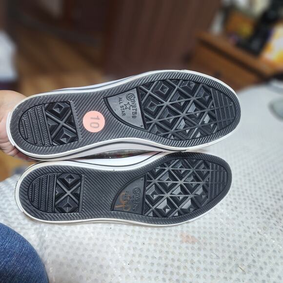 CONVERSE WOOLRICH COLLAB CHUCK TAYLORS  MENS SZ 10  HIGH TOP SNEAKER SHOES - Picture 8 of 10